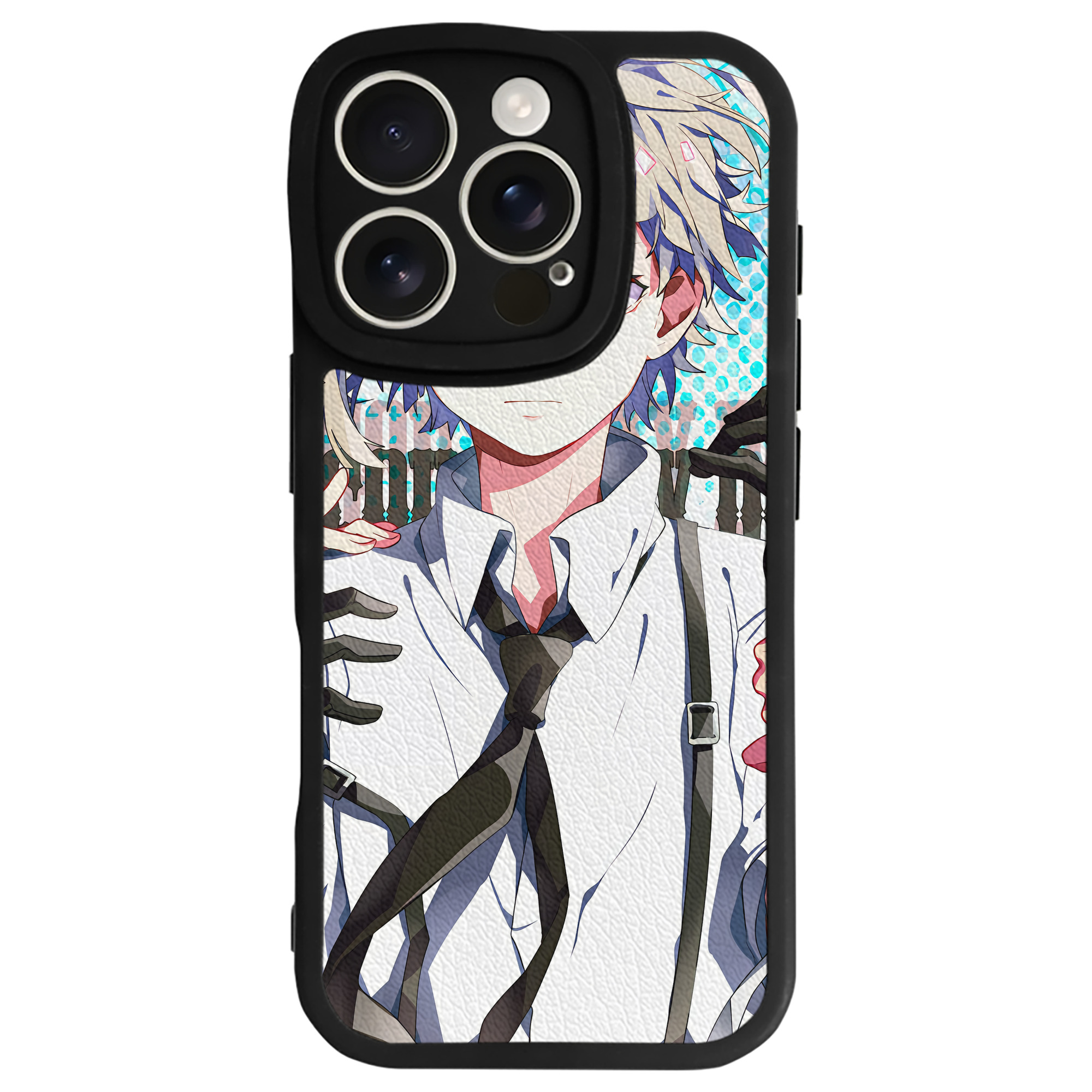 （画像用） 文豪ストレイドッグス Bungo Stray Dogs 【iPhone 16シリーズ対応】シリコンスマホケース（レザー調） 材質：シリコン